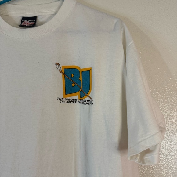 Vintage big Johnson White Graphic Tee XL - Picture 2 of 6